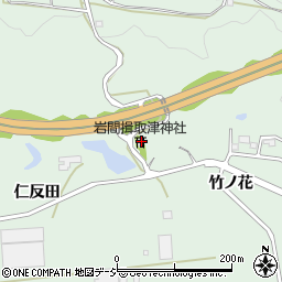 岩間揖取津神社周辺の地図