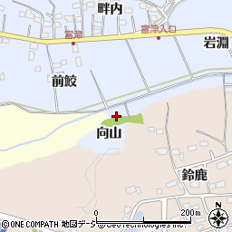福島県いわき市富津町向山周辺の地図
