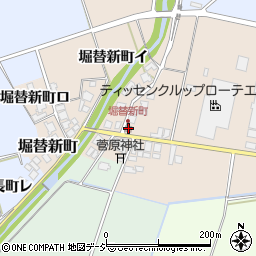 堀替新町会館周辺の地図