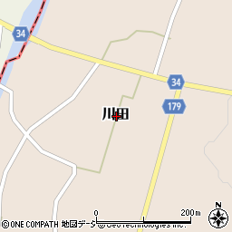 〒324-0208 栃木県大田原市川田の地図