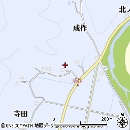 福島県いわき市川部町成作周辺の地図