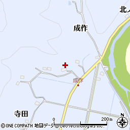 福島県いわき市川部町（成作）周辺の地図