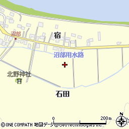 福島県いわき市沼部町（石田）周辺の地図