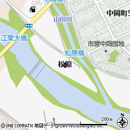 福島県いわき市仁井田町松原周辺の地図