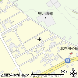 栃木県那須塩原市北赤田1582周辺の地図