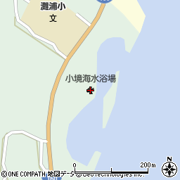 小境海水浴場周辺の地図