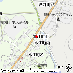 石川県羽咋市本江町丁周辺の地図