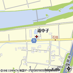 福島県いわき市沼部町道中子周辺の地図