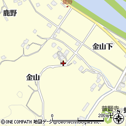 福島県いわき市沼部町金山周辺の地図