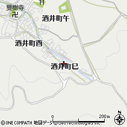 石川県羽咋市酒井町巳周辺の地図