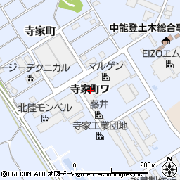 石川県羽咋市寺家町ワ周辺の地図