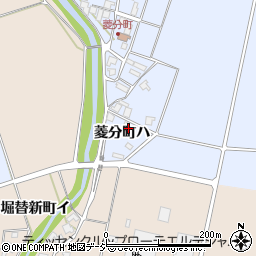 石川県羽咋市菱分町ハ周辺の地図