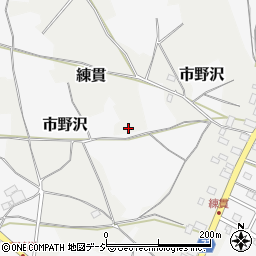 栃木県大田原市練貫周辺の地図