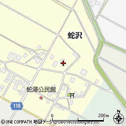 富山県入善町（下新川郡）蛇沢周辺の地図