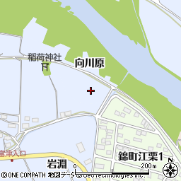 福島県いわき市山田町向川原周辺の地図