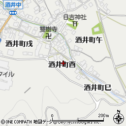 石川県羽咋市酒井町酉周辺の地図