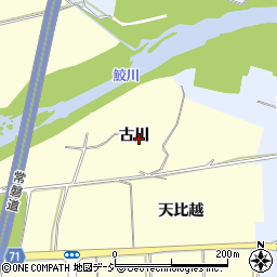 福島県いわき市沼部町（古川）周辺の地図