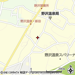 長野県野沢温泉村（下高井郡）新田周辺の地図