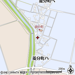 石川県羽咋市菱分町イ13周辺の地図