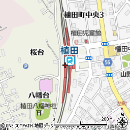 植田駅周辺の地図