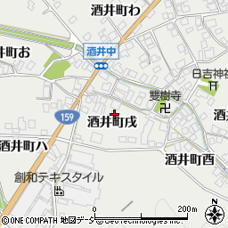 石川県羽咋市酒井町（戌）周辺の地図