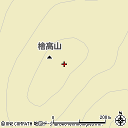 檜高山周辺の地図