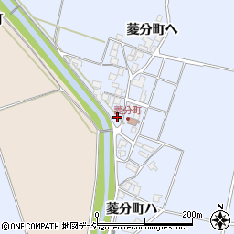 石川県羽咋市菱分町イ周辺の地図