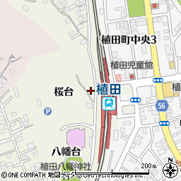 福島県いわき市植田町桜台周辺の地図