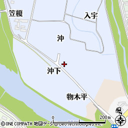 福島県いわき市山田町沖下周辺の地図