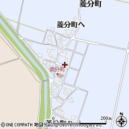 石川県羽咋市菱分町ニ周辺の地図