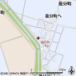 石川県羽咋市菱分町イ19周辺の地図