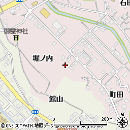 福島県いわき市後田町堀ノ内周辺の地図