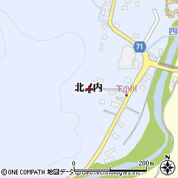 福島県いわき市川部町北ノ内周辺の地図