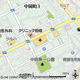 株式会社マルト　衣料のファミリー中岡店周辺の地図