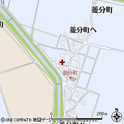 石川県羽咋市菱分町イ23周辺の地図