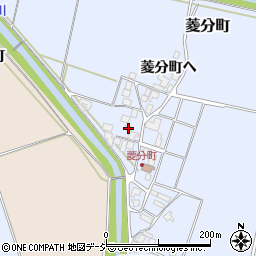 石川県羽咋市菱分町イ24周辺の地図