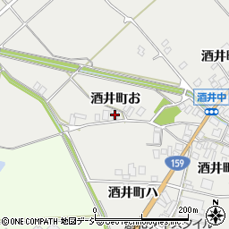 石川県羽咋市酒井町オ1周辺の地図
