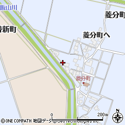 石川県羽咋市菱分町イ21周辺の地図