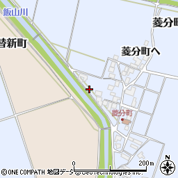 石川県羽咋市菱分町イ46周辺の地図