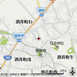 石川県羽咋市酒井町未周辺の地図