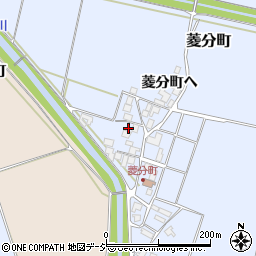石川県羽咋市菱分町イ33周辺の地図