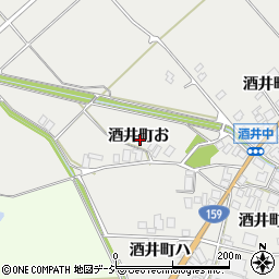 石川県羽咋市酒井町お周辺の地図