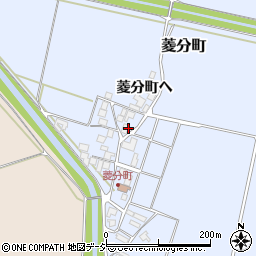 石川県羽咋市菱分町（ホ）周辺の地図
