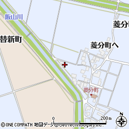 石川県羽咋市菱分町イ47周辺の地図