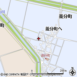 石川県羽咋市菱分町イ32周辺の地図