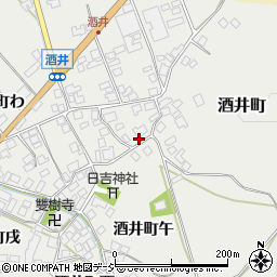 石川県羽咋市酒井町モ周辺の地図