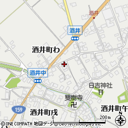 石川県羽咋市酒井町未34周辺の地図