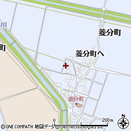 石川県羽咋市菱分町イ31周辺の地図