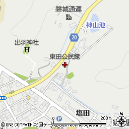 東田公民館周辺の地図