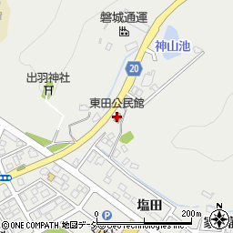 東田公民館周辺の地図